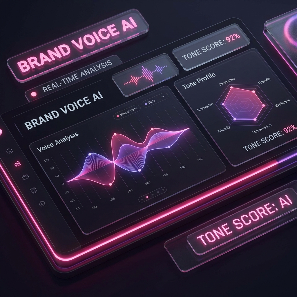 AI Brand Voice Dashboard Interface
